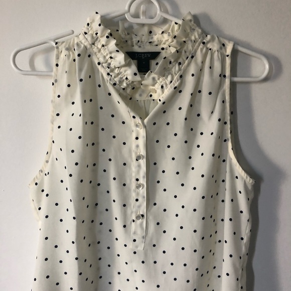 Cute White Polka Dot Blouse for Spring! - Picture 1 of 3